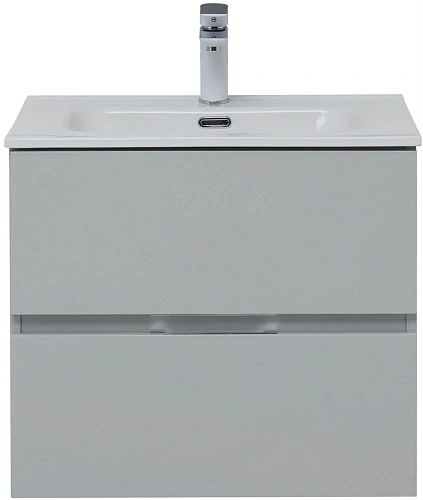Тумба под раковину Aquanet Алвита New 60 2 ящика, серый 00277512 Тумба под раковину Aquanet Алвита New 60 2 ящика, серый 00277512