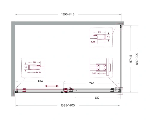 Душевой уголок BelBagno SOFT_CLOSE-2-AH-1-140/90-C-Cr 140x90 см, профиль хром, стекло прозрачное Душевой уголок BelBagno SOFT_CLOSE-2-AH-1-140/90-C-Cr 140x90 см, профиль хром, стекло прозрачное