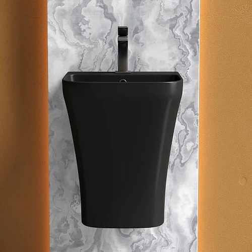 Раковина Ceramica Nova DION CN6067MB черный матовый моноблок Раковина Ceramica Nova DION CN6067MB черный матовый моноблок