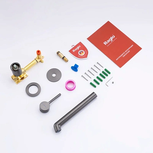 Смеситель для раковины Raglo R20.11.09 встраиваемый, графит Смеситель для раковины Raglo R20.11.09 встраиваемый, графит