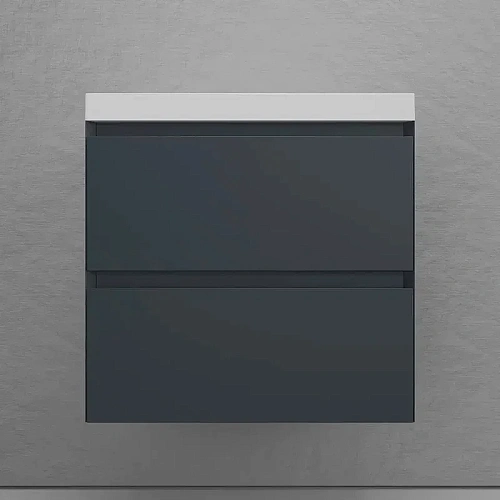 Тумба под раковину Style Line Манхэттен 60 см ЛС-00002366 подвесная, графит Тумба под раковину Style Line Манхэттен 60 см ЛС-00002366 подвесная, графит