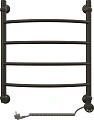 Полотенцесушитель электрический EWRIKA Сафо D 60х50 R, чёрный матовый, лесенка, стальной, с терморег 465630 Полотенцесушитель электрический EWRIKA Сафо D 60х50 R, чёрный матовый, лесенка, стальной, с терморег 465630