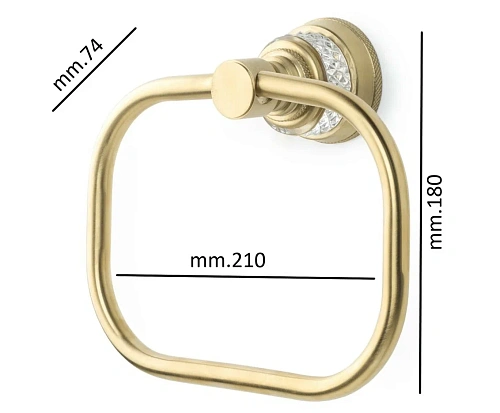 Полотенцедержатель Boheme AURA Gold 10245-G Полотенцедержатель Boheme AURA Gold 10245-G