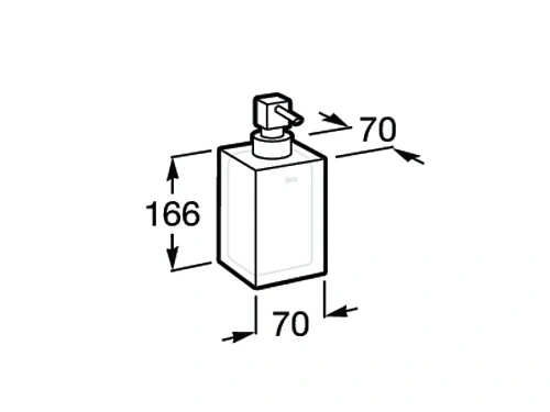 Дозатор жидкого мыла Roca Ice 816861013 Дозатор жидкого мыла Roca Ice 816861013
