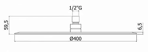 Верхний душ Paffoni Energy ZSOF103CR хром Верхний душ Paffoni Energy ZSOF103CR хром