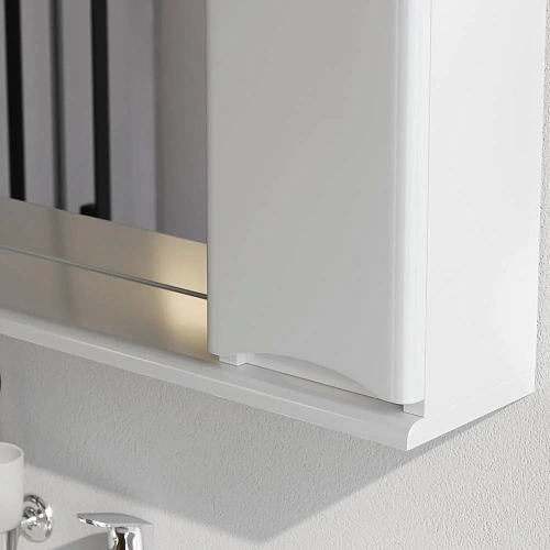 Зеркальный шкаф AM.PM Like M80MPR0801WG 80 см, с подсветкой, правый, белый Зеркальный шкаф AM.PM Like M80MPR0801WG 80 см, с подсветкой, правый, белый