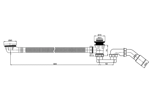 Слив-перелив CEZARES CZR-STP3-BORO Слив-перелив CEZARES CZR-STP3-BORO