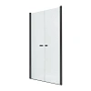 Душевая дверь NEW TRENDY NEW SOLEO BLACK двойные двери 150x195 D-0249A (черный)