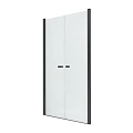Душевая дверь NEW TRENDY NEW SOLEO BLACK двойные двери 150x195 D-0249A (черный) Душевая дверь NEW TRENDY NEW SOLEO BLACK двойные двери 150x195 D-0249A (черный)