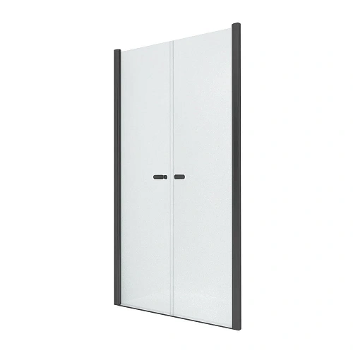 Душевая дверь NEW TRENDY NEW SOLEO BLACK двойные двери 150x195 D-0249A (черный) Душевая дверь NEW TRENDY NEW SOLEO BLACK двойные двери 150x195 D-0249A (черный)