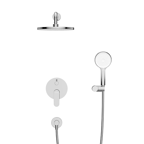 Душевая система CEZARES STYLUS-DSET-01 встраиваемая, со шлангом, с держателем, хром Душевая система CEZARES STYLUS-DSET-01 встраиваемая, со шлангом, с держателем, хром