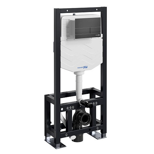 Инсталляция для унитаза WasserKRAFT Dill 61TLT.010.ME.MB04 с клавишей смыва черный Инсталляция для унитаза WasserKRAFT Dill 61TLT.010.ME.MB04 с клавишей смыва черный