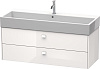 Картинка анонса товара «тумба под раковину duravit brioso br415702222 подвесная 118 см белый глянцевый»