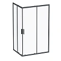 Душевой уголок AM.PM Gem S W93G-404-120290-BT S Twin Slide 120x90, профиль черный матовый, стекло прозрачное Душевой уголок AM.PM Gem S W93G-404-120290-BT S Twin Slide 120x90, профиль черный матовый, стекло прозрачное