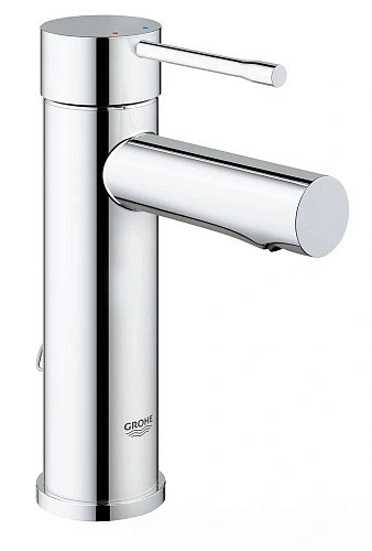 Смеситель для раковины GROHE Essence+ с цепочкой и низким изливом, хром (32899001) Смеситель для раковины GROHE Essence+ с цепочкой и низким изливом, хром (32899001)