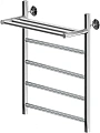 Полотенцесушитель водяной Aquanet Mauro 600x400 с полкой 00282319 Полотенцесушитель водяной Aquanet Mauro 600x400 с полкой 00282319