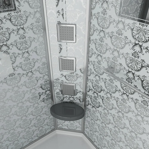 Душевая кабина Niagara Luxe NG-7711WL (900x1200х2150) низкий поддон стенки белые Душевая кабина Niagara Luxe NG-7711WL (900x1200х2150) низкий поддон стенки белые