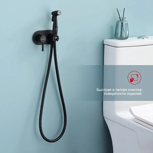 Гигиенический душ Raglo R20.52.06 встраиваемый, черный Гигиенический душ Raglo R20.52.06 встраиваемый, черный