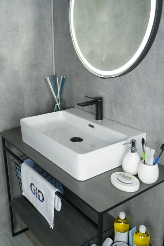 Раковина Gid N9256 51172 накладная белая 60x42x14 Раковина Gid N9256 51172 накладная белая 60x42x14