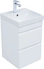 Тумба с раковиной Aquanet Слим 40 00348173 белый сатин