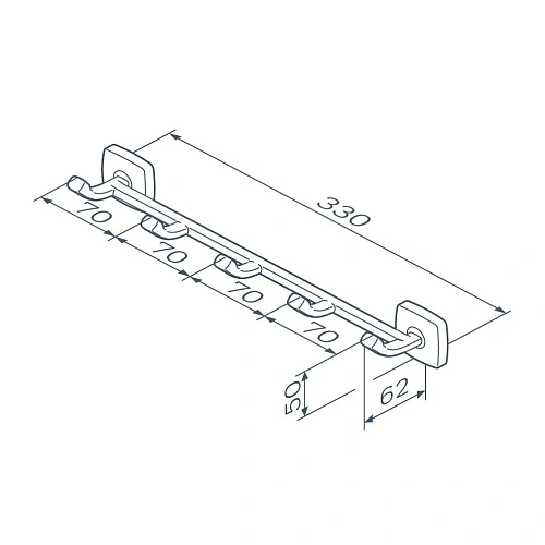 Крючок AM.PM Gem A9035922 черный Крючок AM.PM Gem A9035922 черный