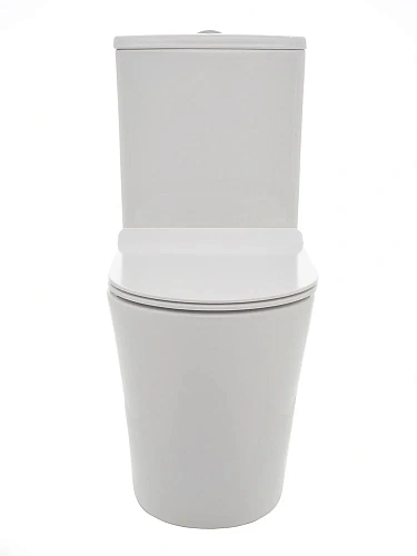 Чаша напольного унитаза AQUAme Rimless AQM1001 c сиденьем SoftClose, горизонтальный выпуск 670x360x4 Чаша напольного унитаза AQUAme Rimless AQM1001 c сиденьем SoftClose, горизонтальный выпуск 670x360x4