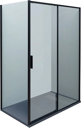 Душевая дверь Aquanet Pleasure Evo 140 AE65-N140-BT профиль черный, прозрачное стекло Душевая дверь Aquanet Pleasure Evo 140 AE65-N140-BT профиль черный, прозрачное стекло