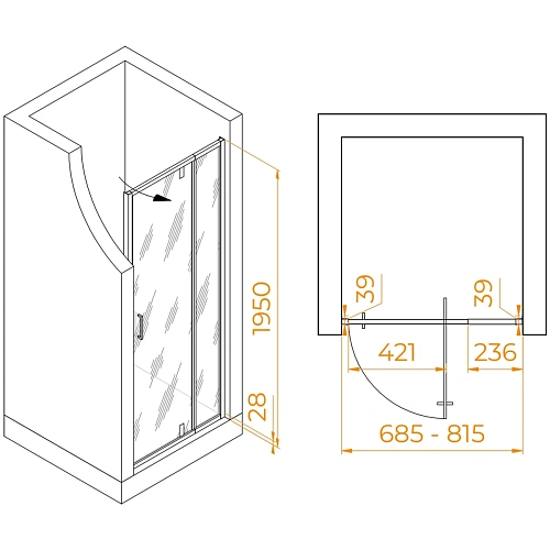 Душевая дверь RGW Passage PA-008B 700 мм Easy Clean черный 350800878-24 Душевая дверь RGW Passage PA-008B 700 мм Easy Clean черный 350800878-24