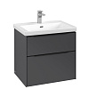 Картинка анонса товара «тумба под раковину villeroy &amp; boch subway 3.0 graphite / graphite c57601vr»