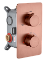 Смеситель для душа Boheme CELL 134-2-CB встраиваемый, с термостатом Copper Brushed Смеситель для душа Boheme CELL 134-2-CB встраиваемый, с термостатом Copper Brushed