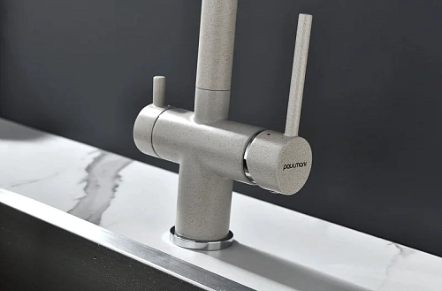 Смеситель для кухни Paulmark SERPENTINE бежевый Se213222-BE Смеситель для кухни Paulmark SERPENTINE бежевый Se213222-BE