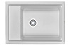 Картинка анонса товара «кухонная мойка granula ks-7305, арктик (белый), кварц 730х510»