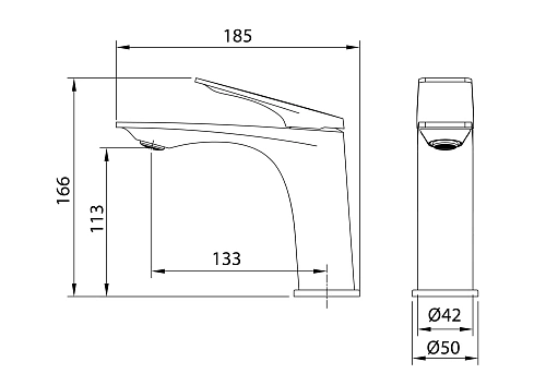 Смеситель для раковины GROSSMAN Galaxy 510.K35.01.420 графит сатиновый Смеситель для раковины GROSSMAN Galaxy 510.K35.01.420 графит сатиновый