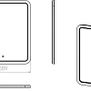 Зеркало STWORKI Монтре 70 с подсветкой, сенсор на зеркале, настенное, прямоугольное, российское 4319 431913 Зеркало STWORKI Монтре 70 с подсветкой, сенсор на зеркале, настенное, прямоугольное, российское 4319 431913