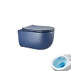 Унитаз подвесной Tornado Gid Tr2133TF-BUM 62301Y синий матовый 49x36x34 с крышкой микролифт