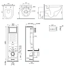 Комплект инсталляции AM.PM Spirit V2.0 IS110351.701900 ErgoFit с клавишей M хром с унитазом Spirit V2.0 Aquaspin Комплект инсталляции AM.PM Spirit V2.0 IS110351.701900 ErgoFit с клавишей M хром с унитазом Spirit V2.0 Aquaspin