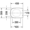 Крышка-сиденье Duravit D-Code 0067390000 Крышка-сиденье Duravit D-Code 0067390000