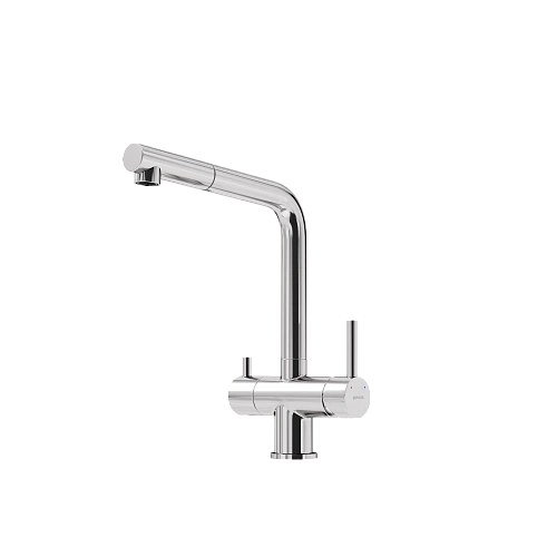 Смеситель для кухни SANCOS Spin SC4015BN с вытяжным изливом, c краном для фильтрованной воды брашированный никель Смеситель для кухни SANCOS Spin SC4015BN с вытяжным изливом, c краном для фильтрованной воды брашированный никель