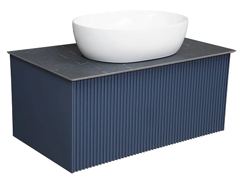 Тумба под раковину LA FENICE TERRA Blu Grigio синяя 80 FNC-01-TER-BG-80 Тумба под раковину LA FENICE TERRA Blu Grigio синяя 80 FNC-01-TER-BG-80