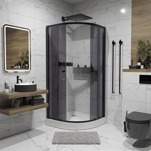 Душевой уголок Niagara Eco NG-007-14T (900х900х1950) низкий поддон (13см) стекло тонированное _0071432T Душевой уголок Niagara Eco NG-007-14T (900х900х1950) низкий поддон (13см) стекло тонированное _0071432T