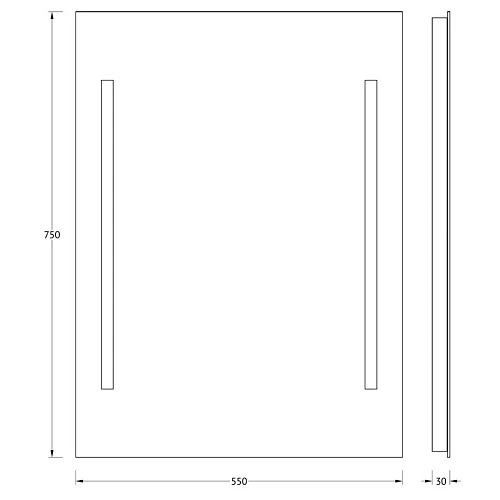 Зеркало Evoform Lumline BY 2014 55х75 см Зеркало Evoform Lumline BY 2014 55х75 см
