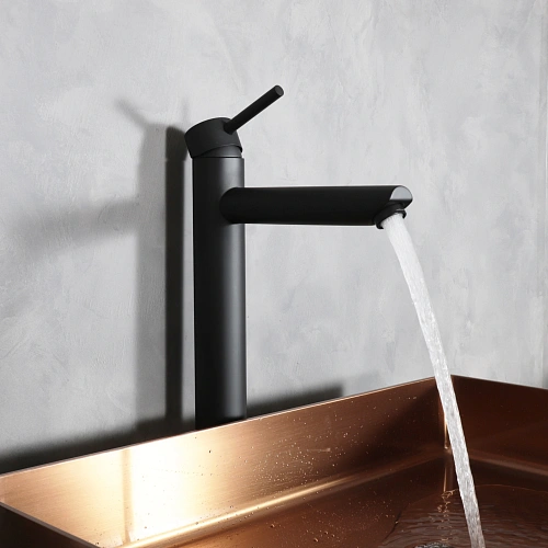 Смеситель для раковины Gid Berlin SS080-BM-D SS080BMD черный матовый Смеситель для раковины Gid Berlin SS080-BM-D SS080BMD черный матовый