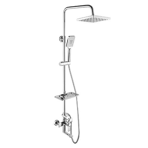 Душевая система Rossinka RS50-46 термостатическая с регулируемой высотой штанги Душевая система Rossinka RS50-46 термостатическая с регулируемой высотой штанги