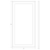 Зеркало Evoform Ledside в багетной раме и LED-светильником BY 2216 80х160 см Зеркало Evoform Ledside в багетной раме и LED-светильником BY 2216 80х160 см