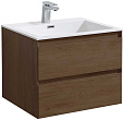 Тумба под раковину Vincea Luka 600 подвесная, 2 выкатных ящика soft close, T.Oak VMC-1L600TO Тумба под раковину Vincea Luka 600 подвесная, 2 выкатных ящика soft close, T.Oak VMC-1L600TO