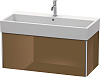 Картинка анонса товара «тумба под раковину duravit xsquare xs409606161 подвесная 98 см коричнево-оливковый глянцевый»