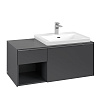 Картинка анонса товара «тумба под раковину villeroy &amp; boch subway 3.0 graphite / graphite c57100vr»