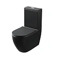 Унитаз напольный Grossman GR-4419BMS (680х375x810) безободковый, черный матовый с крышкой микролифт Унитаз напольный Grossman GR-4419BMS (680х375x810) безободковый, черный матовый с крышкой микролифт