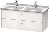 Картинка анонса товара «тумба под раковину duravit brioso br414402222 напольная 122 см белая»