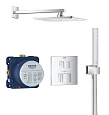 Душевая система GROHE Grohtherm Cube термостататическая, встраиваемая, хром (34741000) Душевая система GROHE Grohtherm Cube термостататическая, встраиваемая, хром (34741000)
